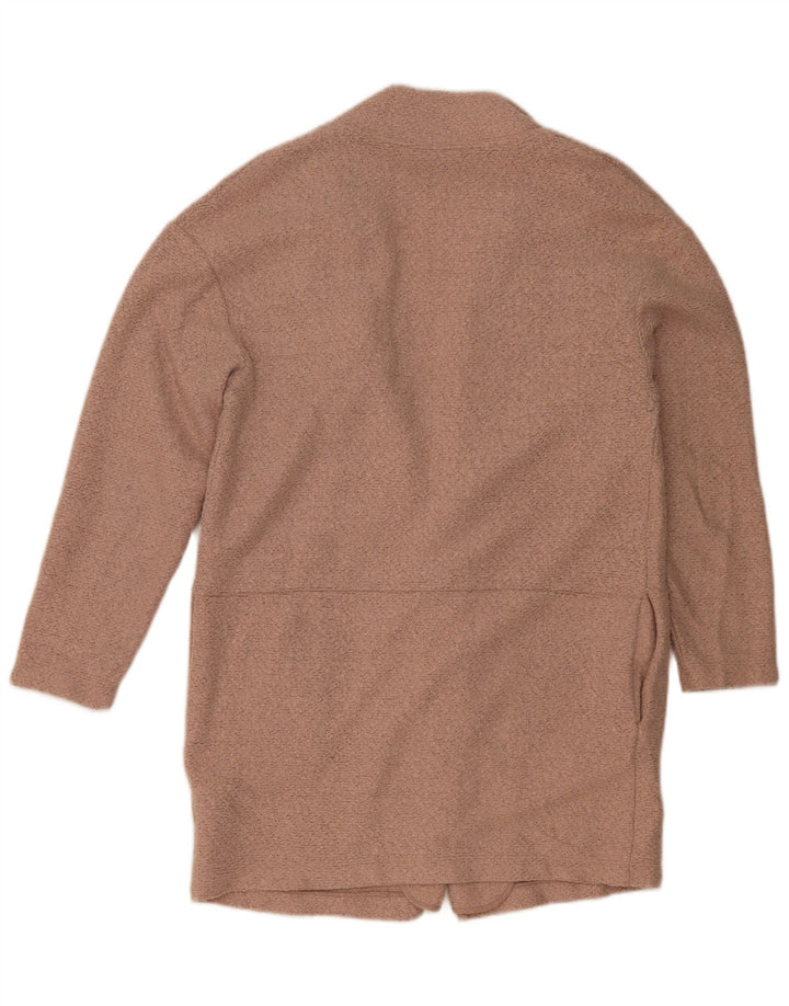 Marks & Spencer Pull cardigan ouvert long pour femme UK 12 Rose moyen