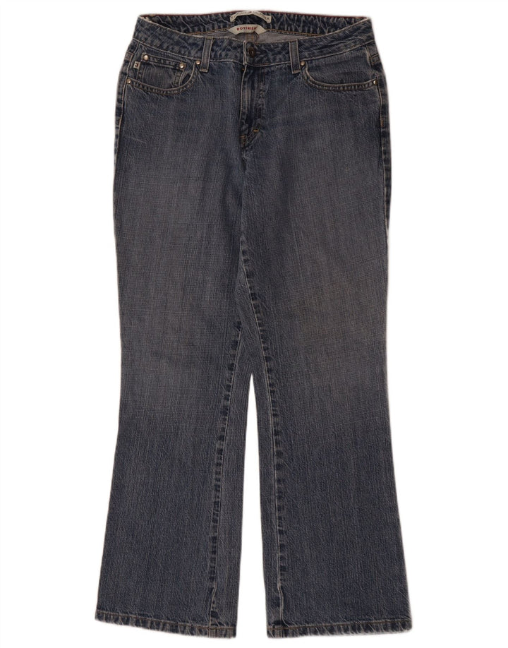 TOMMY HILFIGER Womens Boyfriend Bootcut Jeans W28 L29 Blue