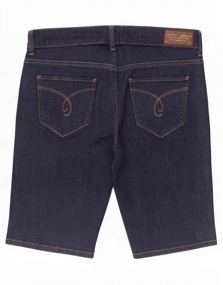 Esprit Short En Jean Femme W28 Bleu Marine Moyen Coton