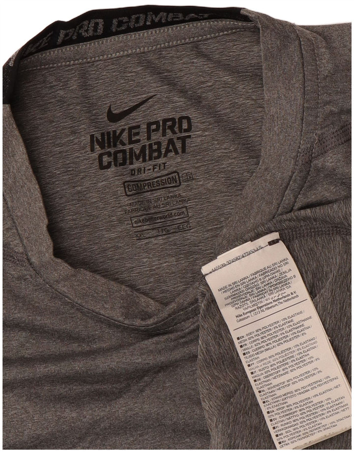 Nike Femme Compression UK 20 2XL Gris Polyester