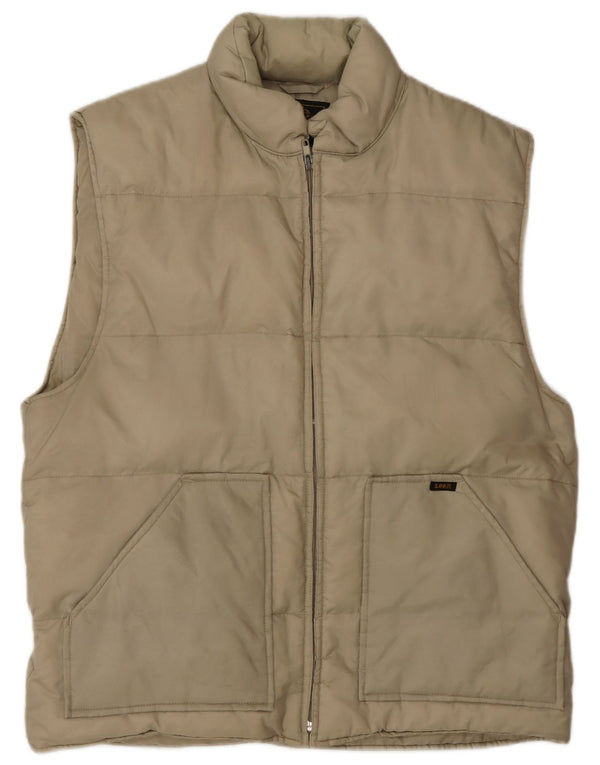 Lee Gilet rembourré pour homme UK 42 XL Beige Nylon