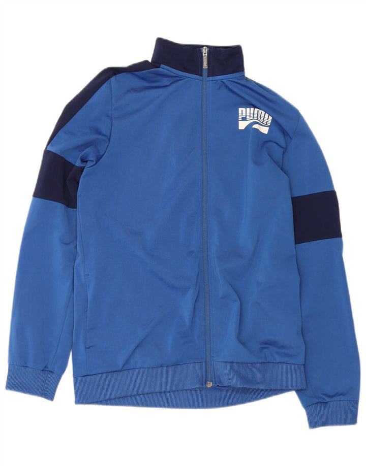 Puma Veste de Survêtement Graphique Garçon 15-16 ans Bleu Colorblock