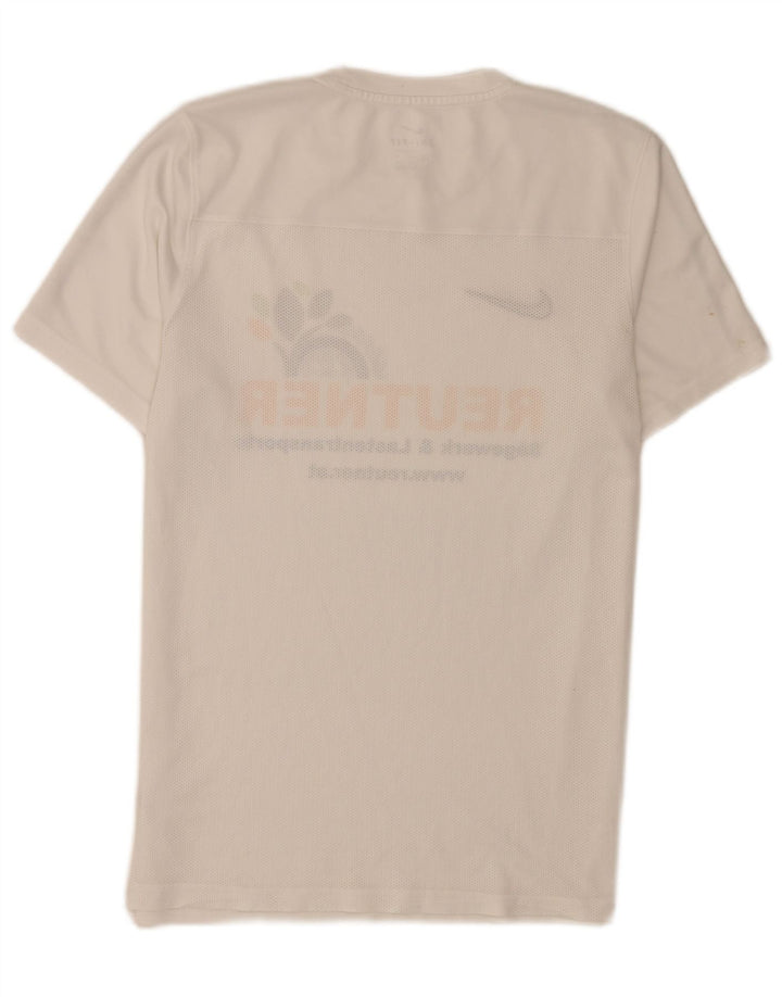 Nike T-shirt graphique pour homme en polyester blanc moyen