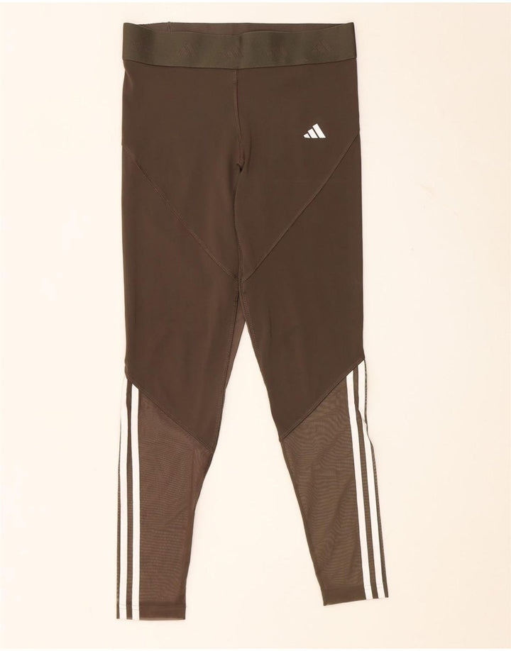 Adidas Legging graphique pour femme UK 12/14 Kaki moyen Polyester