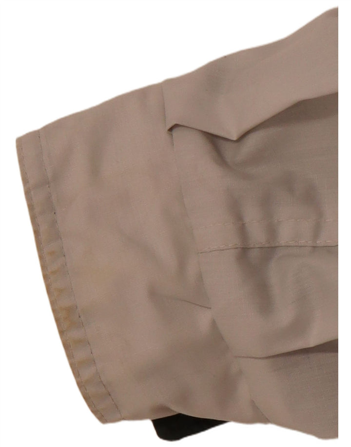 Starring Veste réversible à capuche coupe ample pour homme UK 38 en coton beige moyen