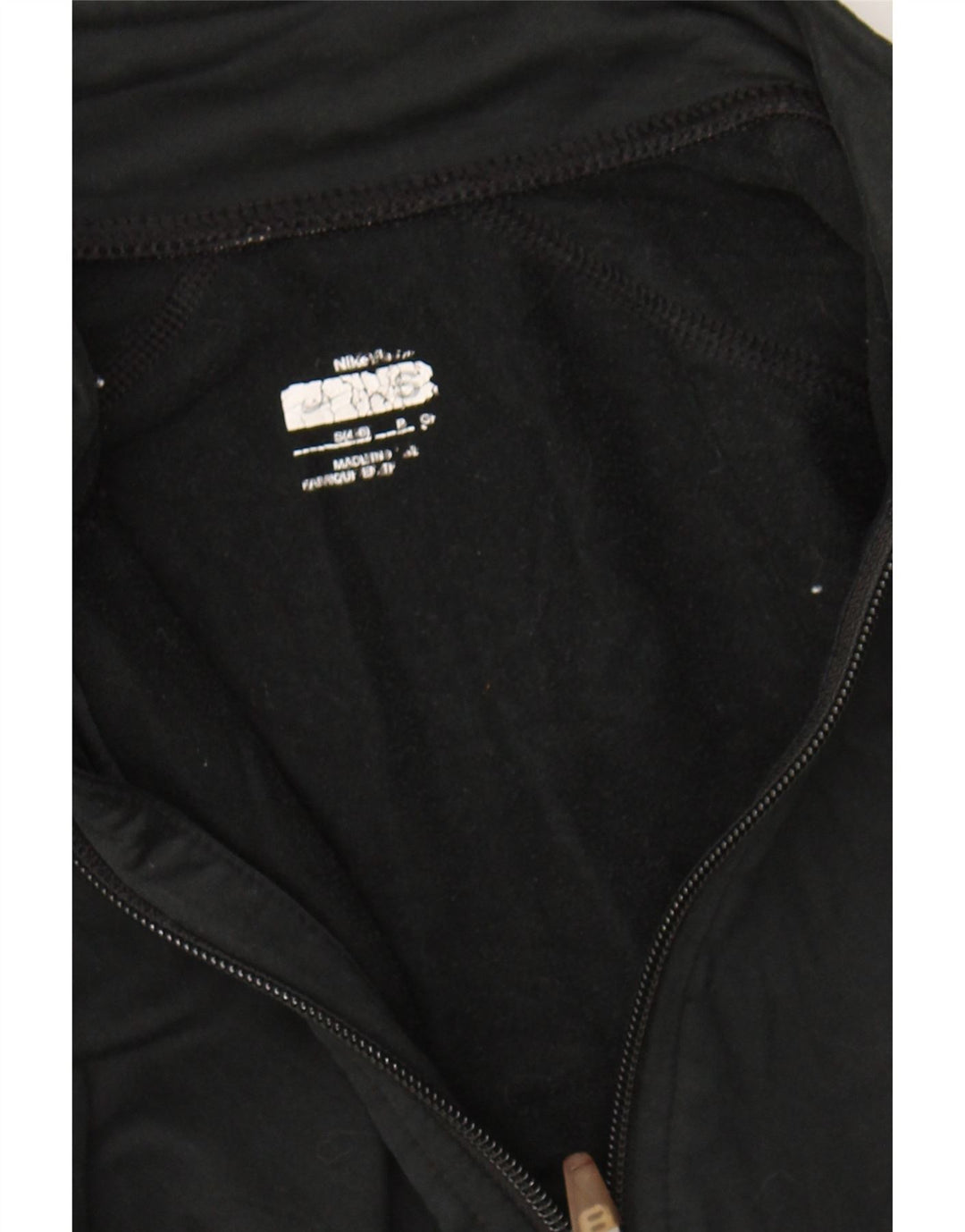 NIKE Womens Tracksuit Top Jacket US 4/6 Small Black Polyester Vintage Nike and Second-Hand Nike from Messina Hembry 