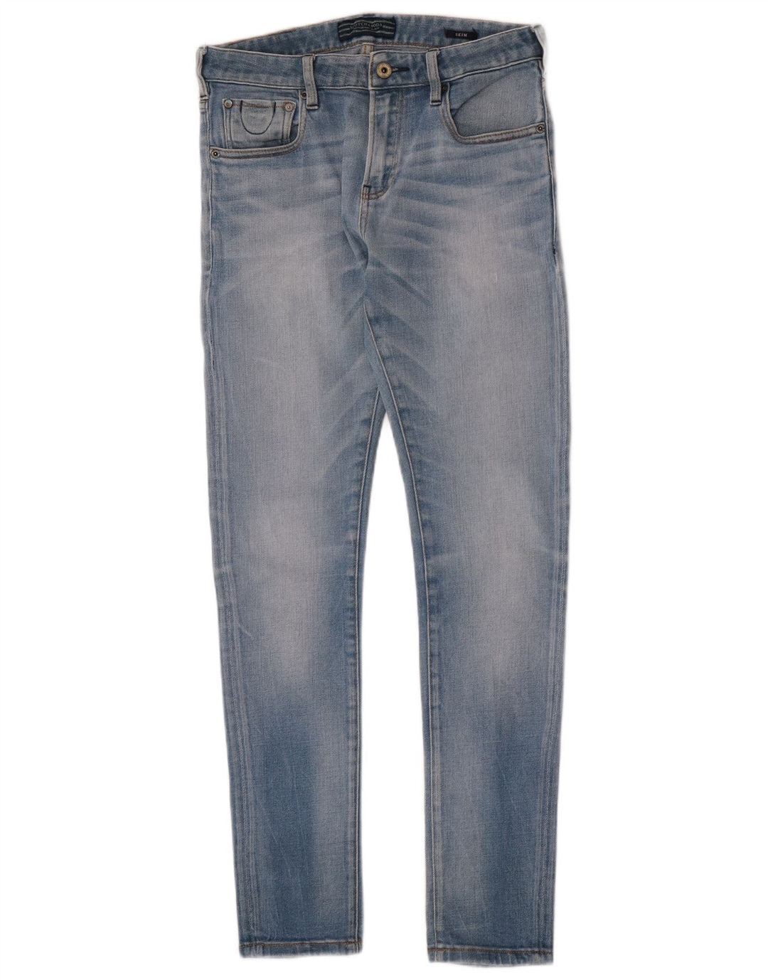 Scotch & Soda Jean Slim Femme W29 L32 Bleu Coton