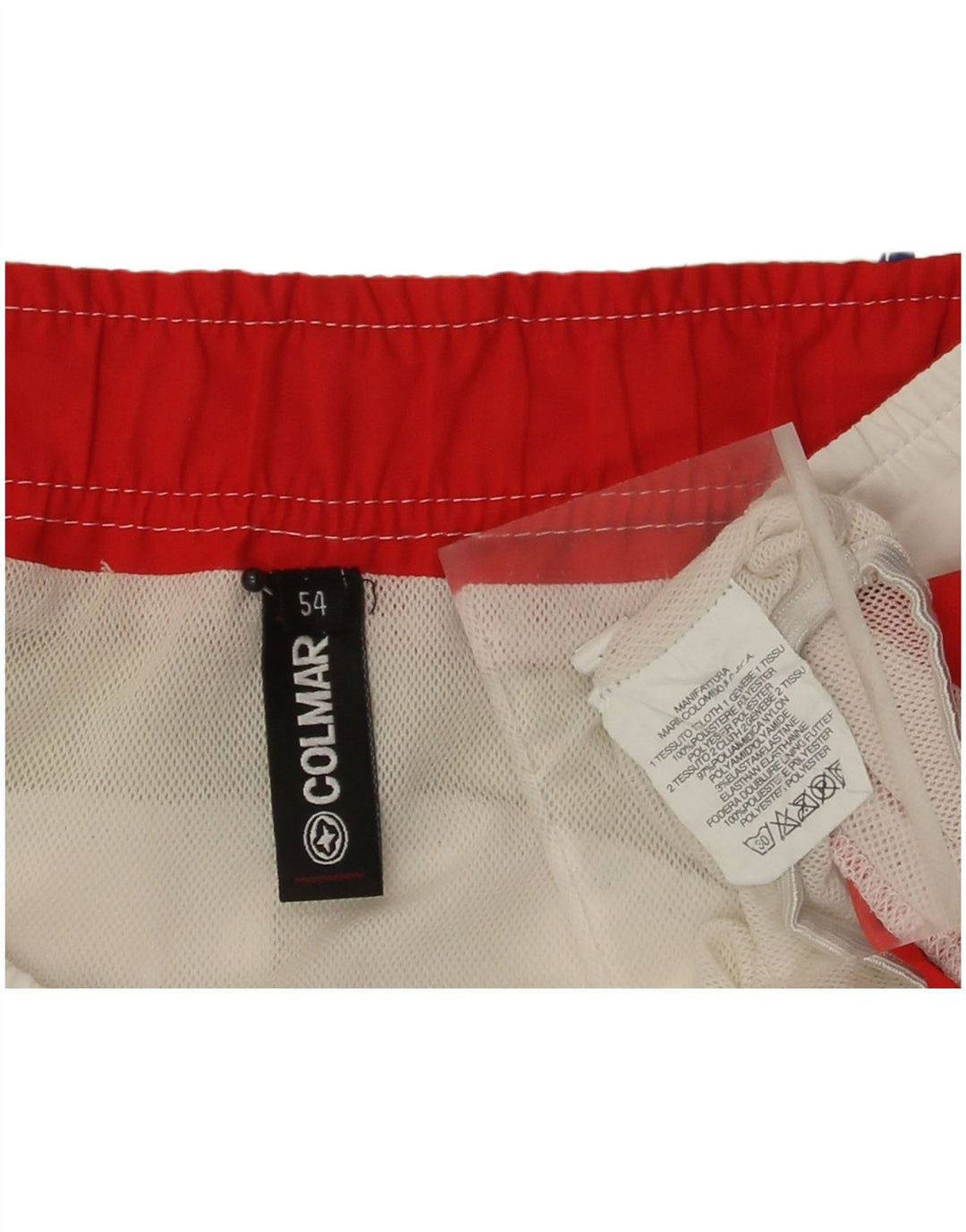 Colmar Short de Bain Graphique Homme IT 54 XL Rouge Colorblock Polyester