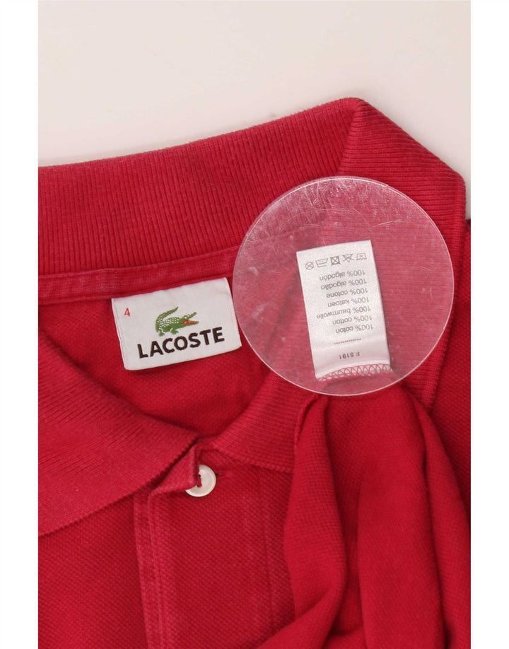 Lacoste Polo Homme Taille 4 Coton Rose Moyen