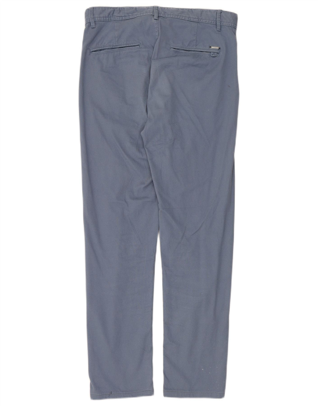 Zara Pantalon Chino Droit Homme EU 40 Medium W31 L30 Bleu