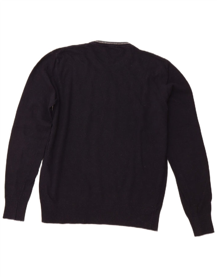 ARMANI JEANS Pull Col Rond Homme Bleu Marine Moyen Viscose