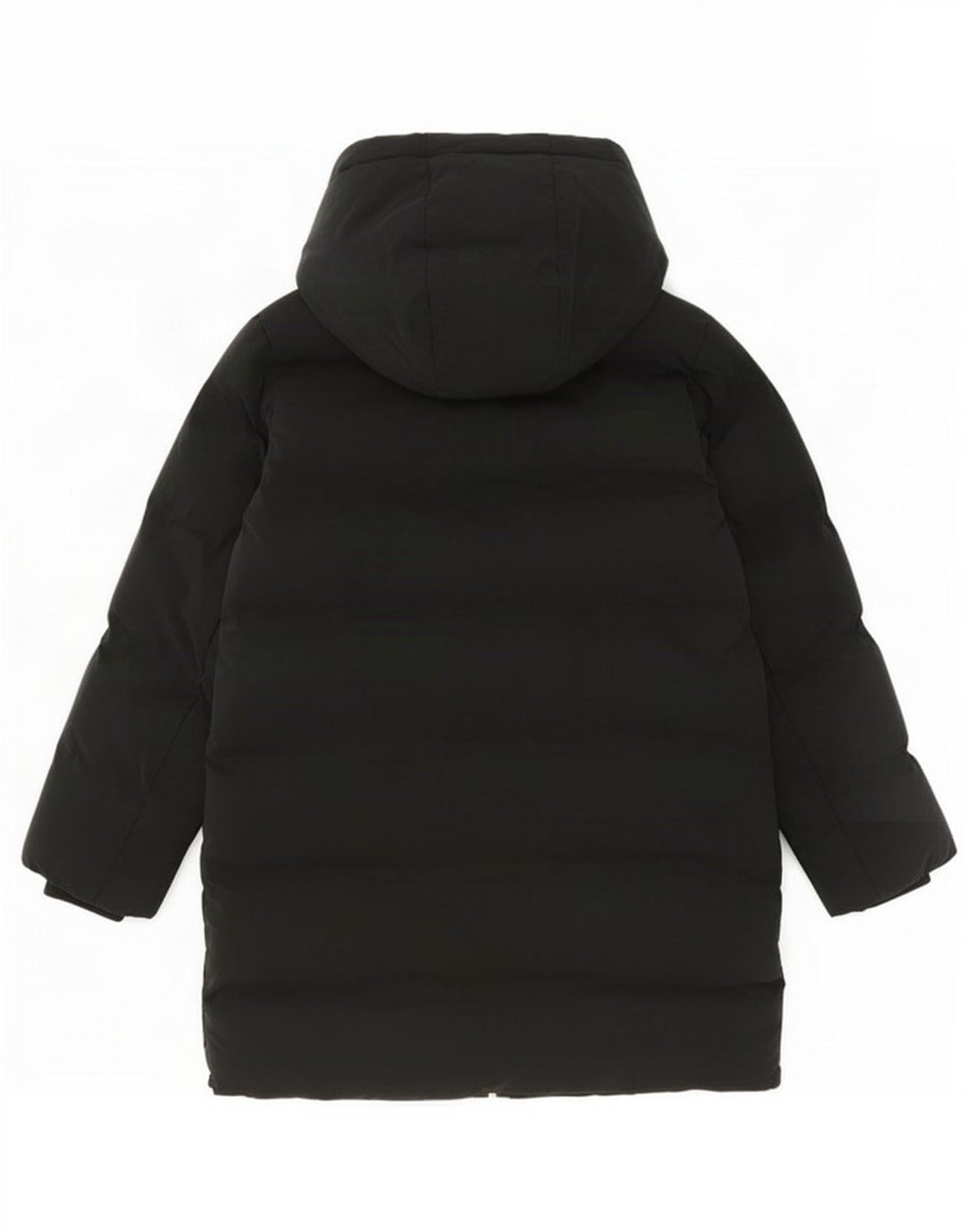 Zara Manteau rembourré à capuche pour femme UK 14 Polyester noir moyen