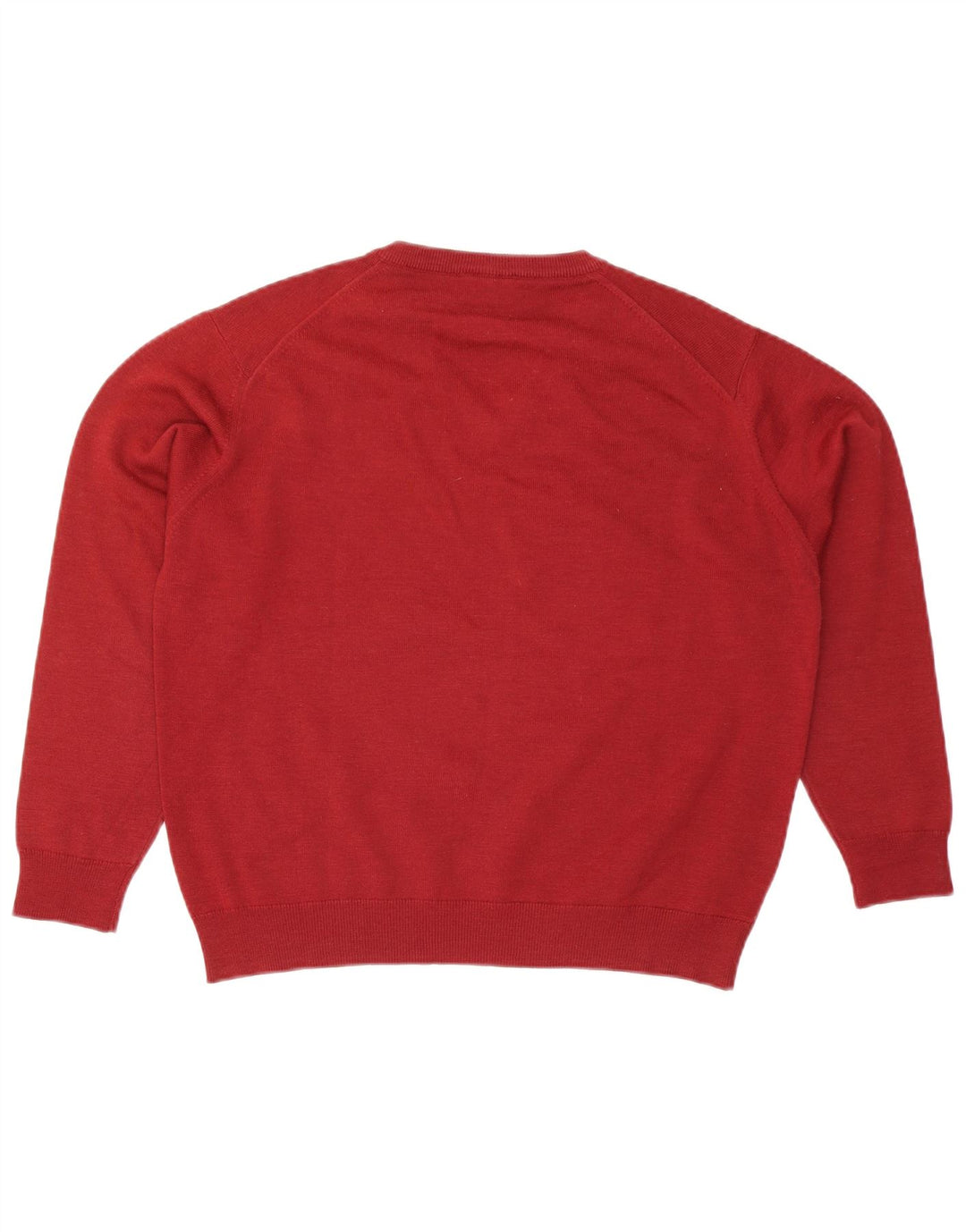 Lacoste Pull col V pour homme Taille 4 Grande laine rouge