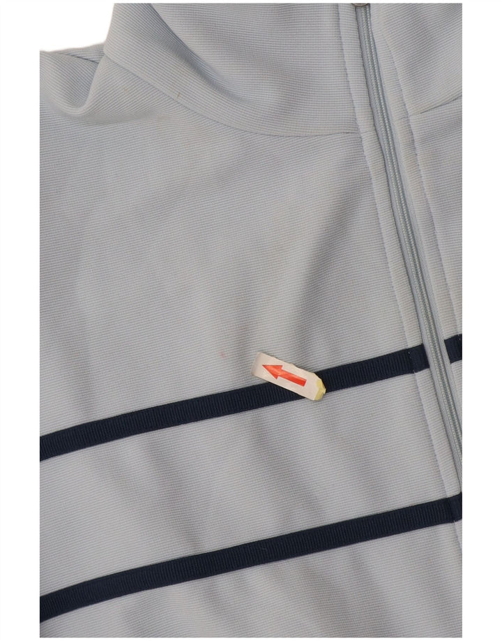 Kappa Veste de survêtement pour femme UK 14 Large Bleu Colorblock Polyester