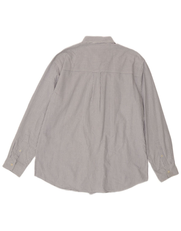 Chaps Chemise Homme Large Bleu Rayure Coton