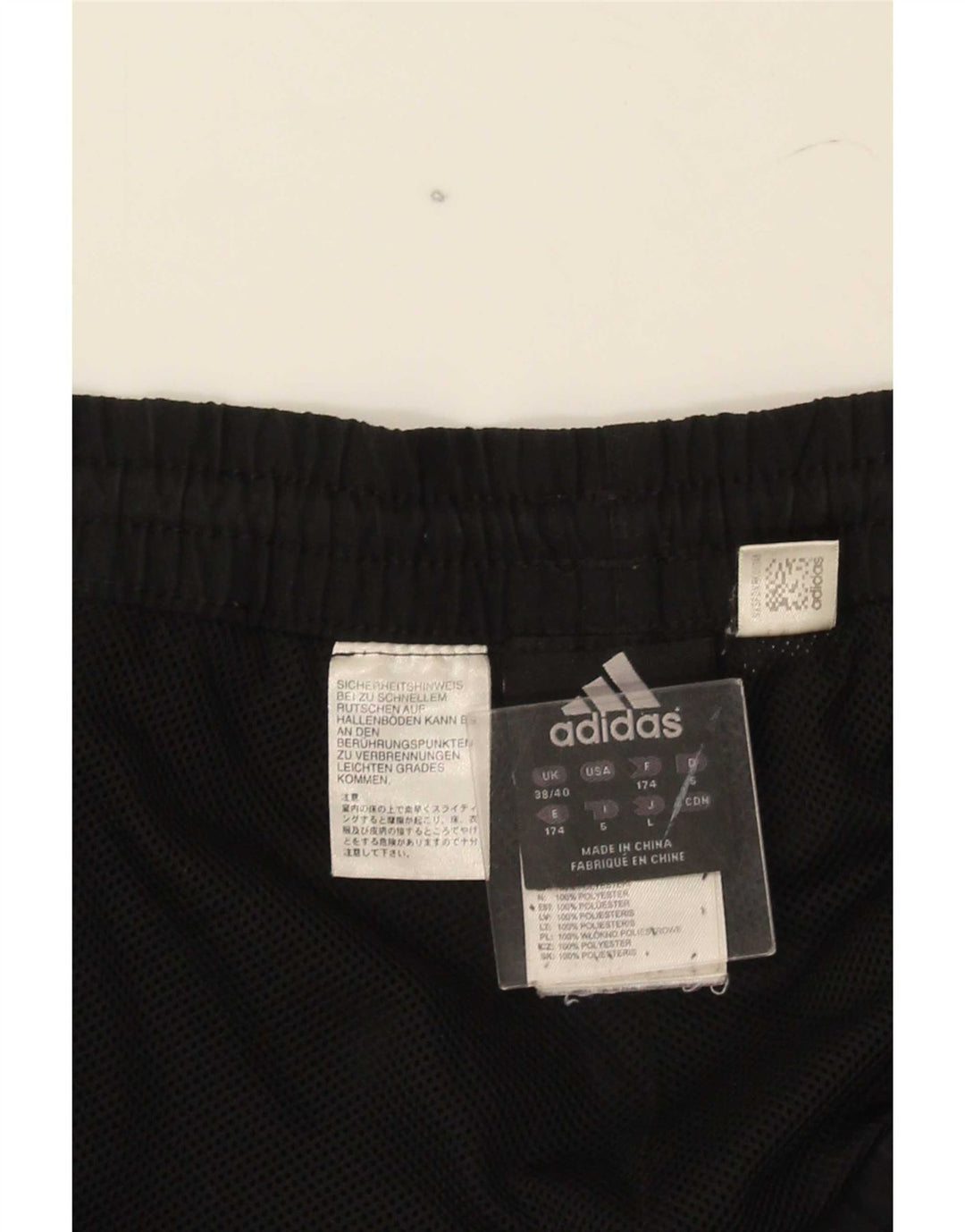 Adidas Pantalon de survêtement pour homme UK 38/40 Noir moyen Polyester