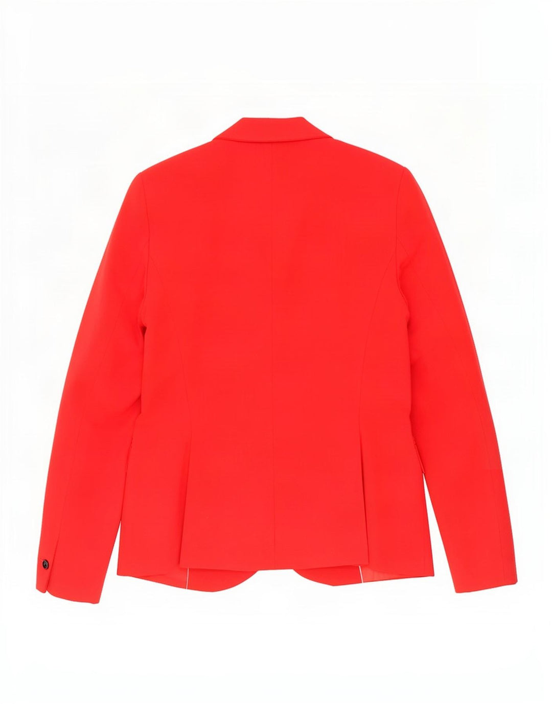 Zara Veste Blazer 1 Bouton Femme EU 36 XS Rouge Polyester