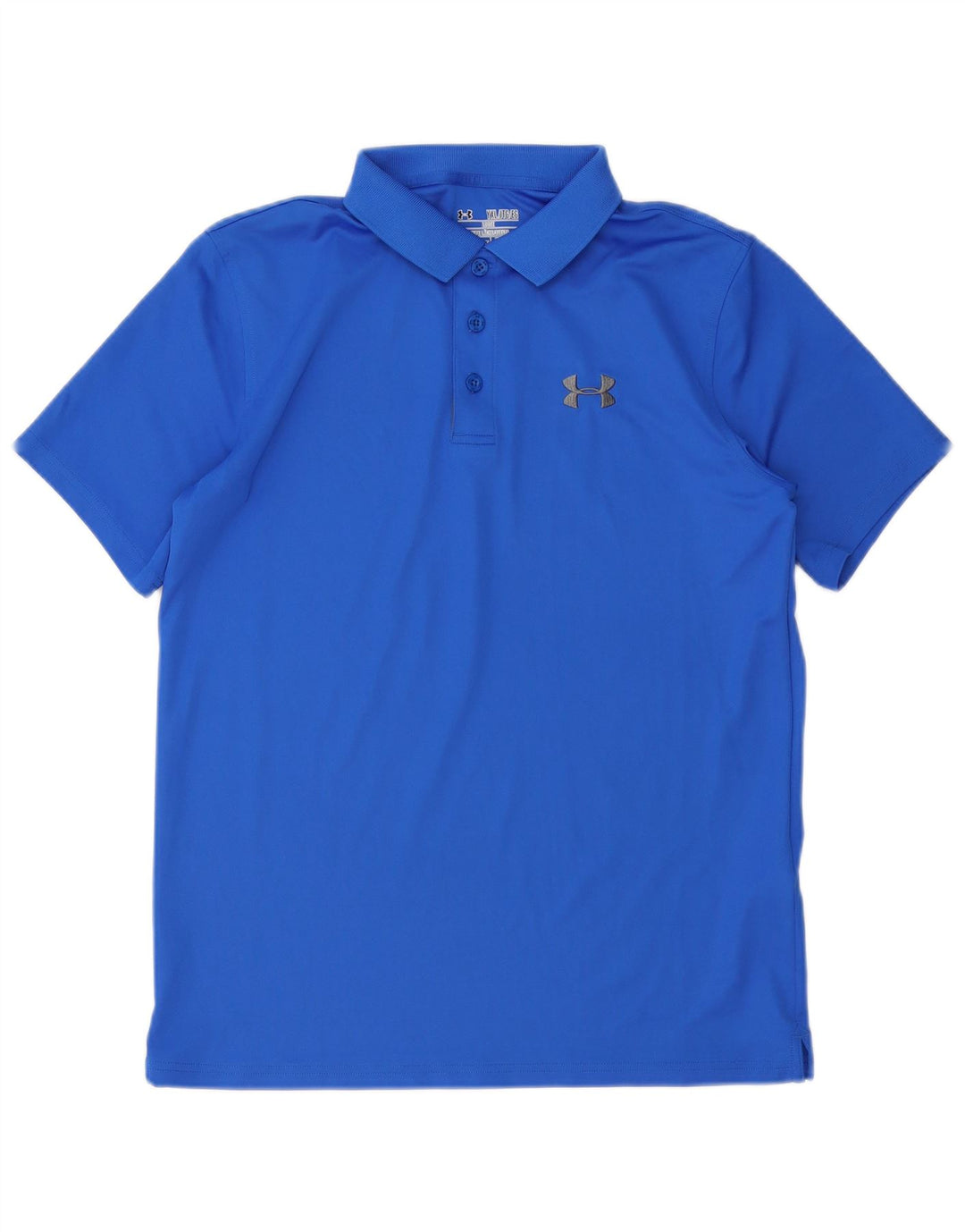 UNDER ARMOUR Polo Heat Gear Garçon 13-14 ans XL Bleu Polyester