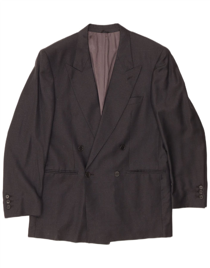 Ermenegildo Zegna Veste Blazer Croisée Homme IT 48 Noir Moyen