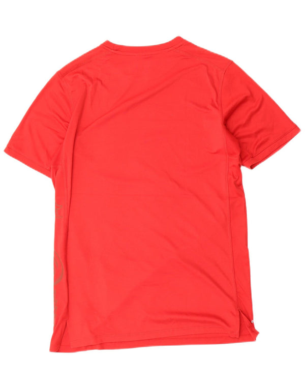 Nike Homme Dri Fit Graphic T-Shirt Haut Rouge Moyen Polyester