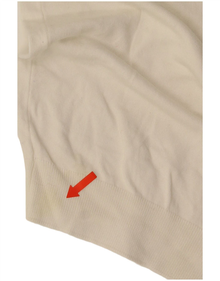 Zara Pull à col rond pour homme Petit Blanc