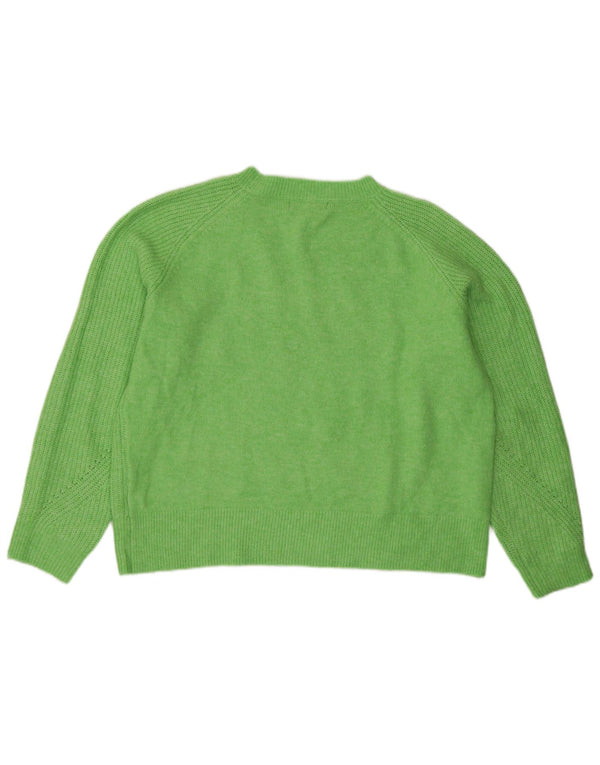 Marks & Spencer Pull col bateau pour femme UK 16 Large Vert Acrylique