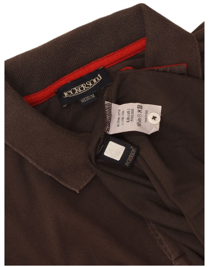 Jeckerson Polo Homme Marron Moyen Coton