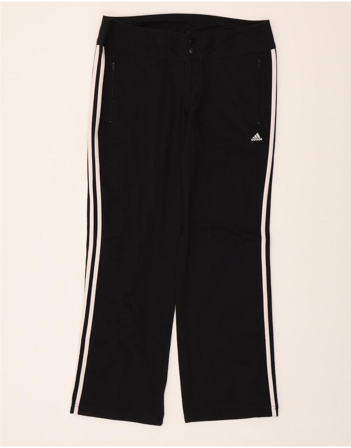 ADIDAS Pantalon décontracté Climalite pour femme UK 12 Medium W32 L30 Noir