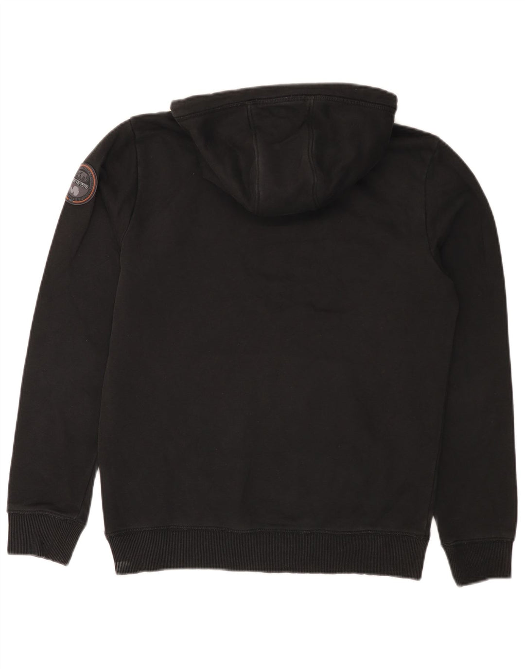 NAPAPIJRI Pull à capuche graphique géographique pour homme, petit, en coton noir