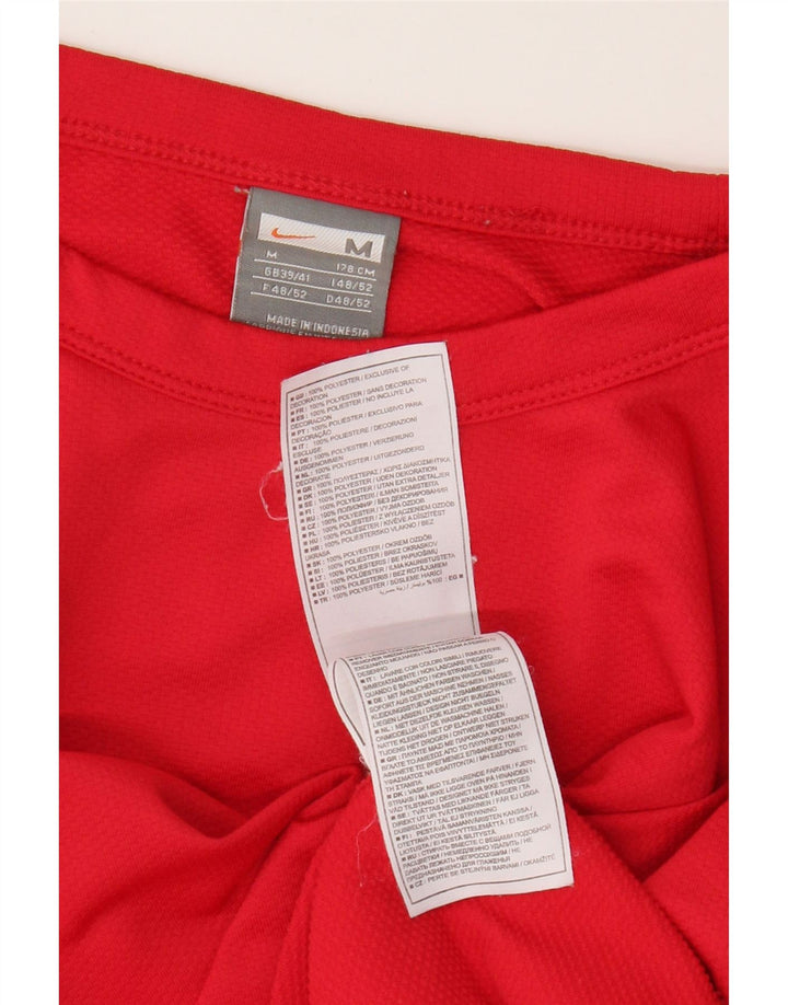 Nike T-Shirt Homme UK 39/41 Rouge Moyen Polyester