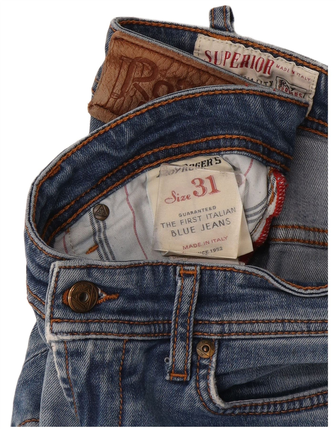 Roy Rogers Jean Slim Supérieur Femme W31 L30 Bleu Coton