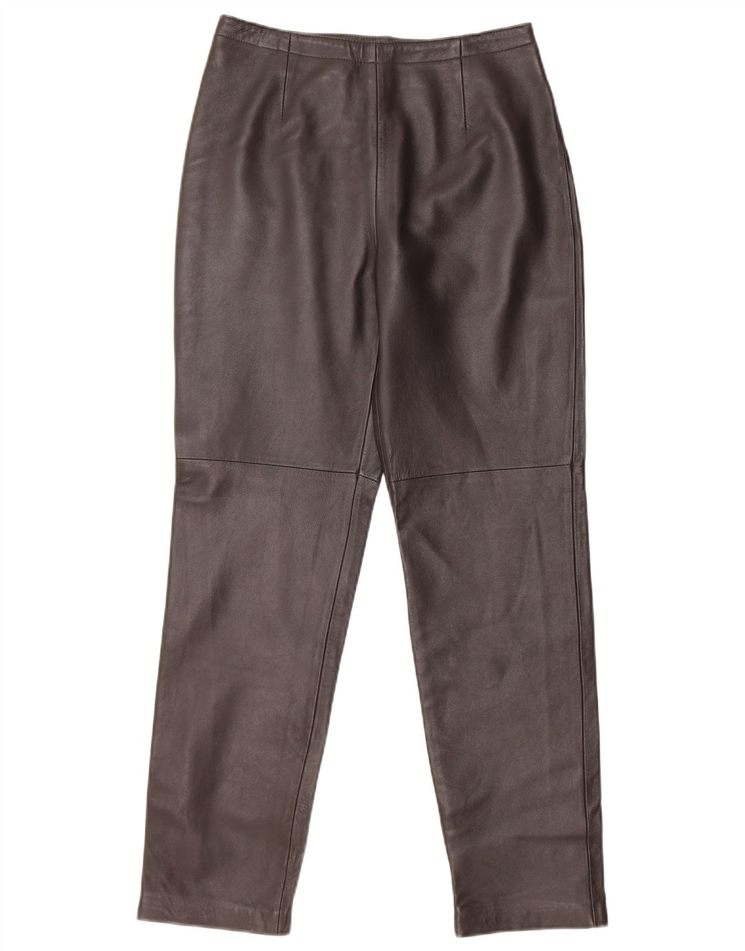 GIANNI Pantalon fuselé en cuir pour femme US 4 Small W26 L28 Cuir marron