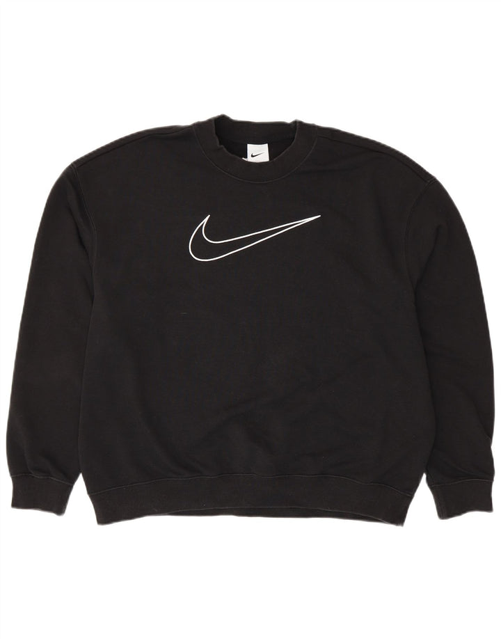 Nike Dri Fit Loose Fit Graphic Sweat-shirt pour homme Noir Taille S
