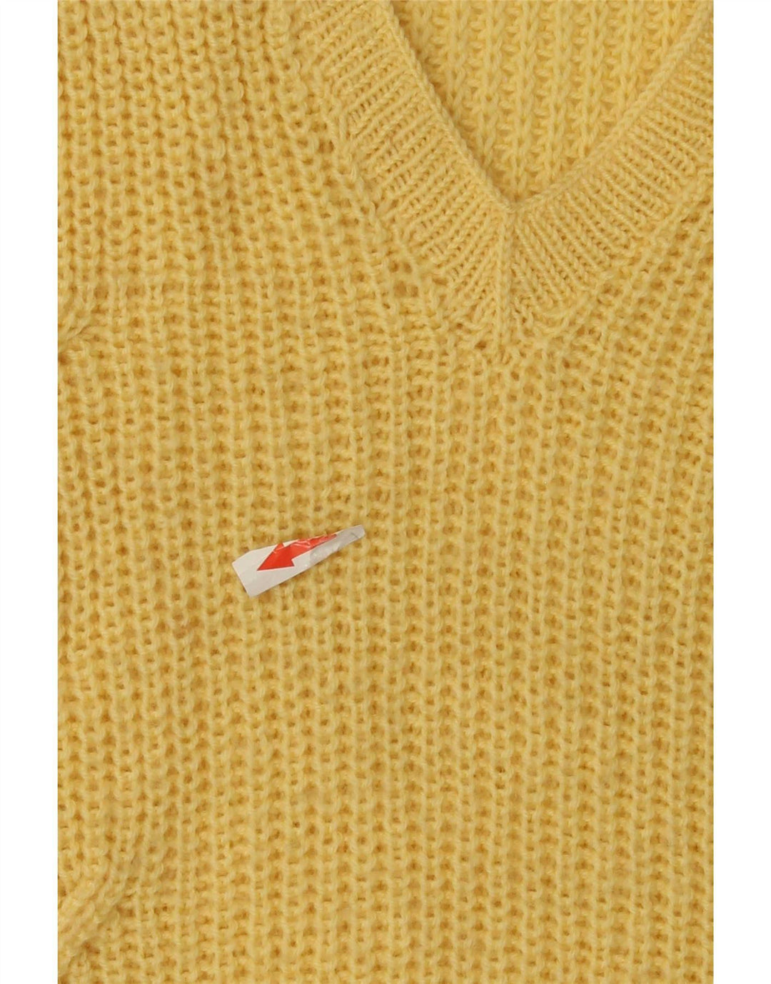vintage Mens Vest Débardeur Grand Jaune