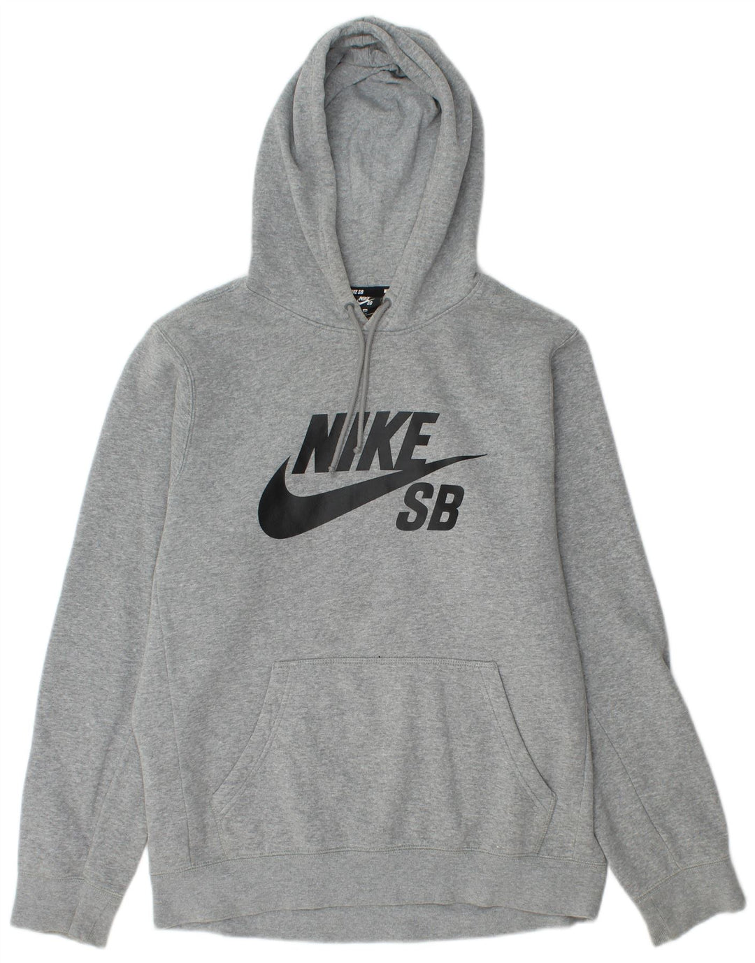 Nike Pull à capuche graphique en coton gris moyen pour homme