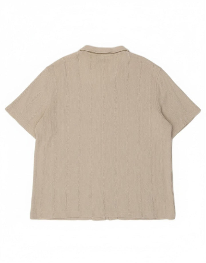 Marks & Spencer Chemise à manches courtes pour homme 2XL en coton blanc cassé