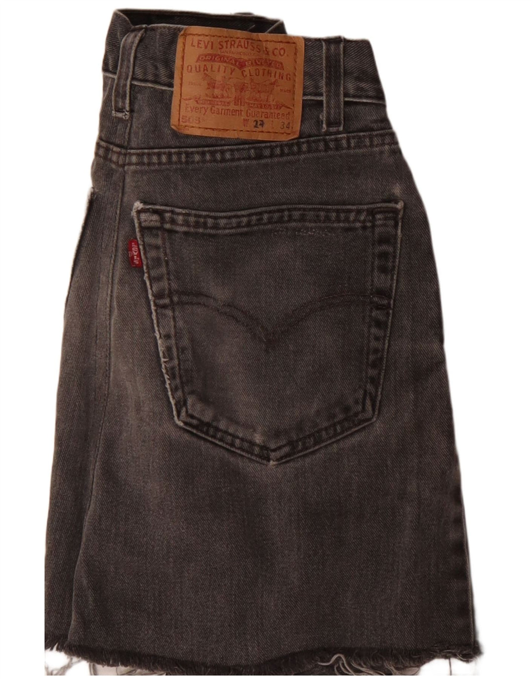 Levi's Jupe en Jean 503 Femme W24 XS Gris