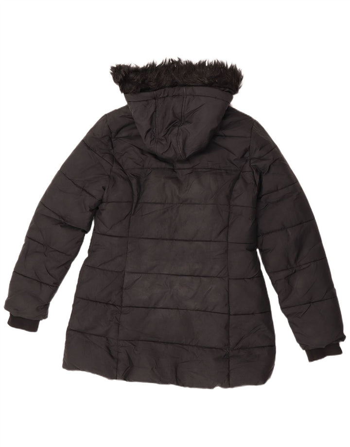 Marks & Spencer Manteau matelassé à capuche pour fille 12-13 ans Noir Polyester