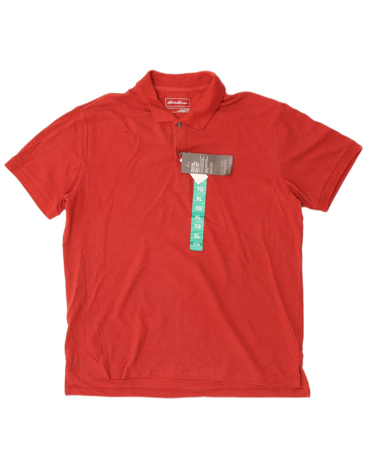 Eddie Bauer Polo Homme XL Rouge Coton