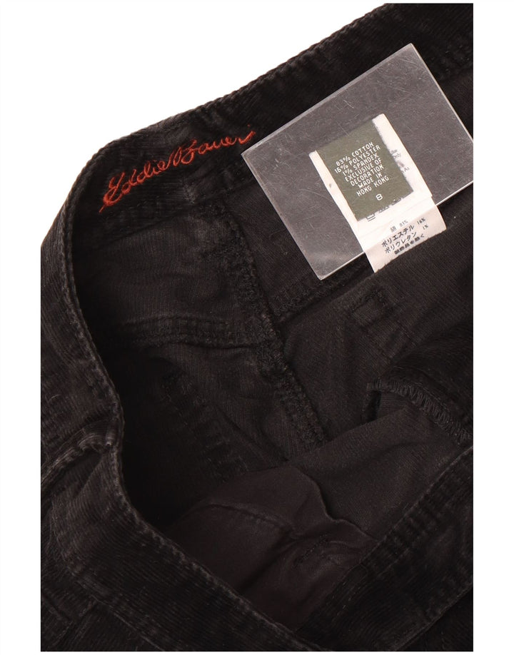 Eddie Bauer Pantalon bootcut en velours côtelé pour femme US 8 Medium W30 L31 Noir