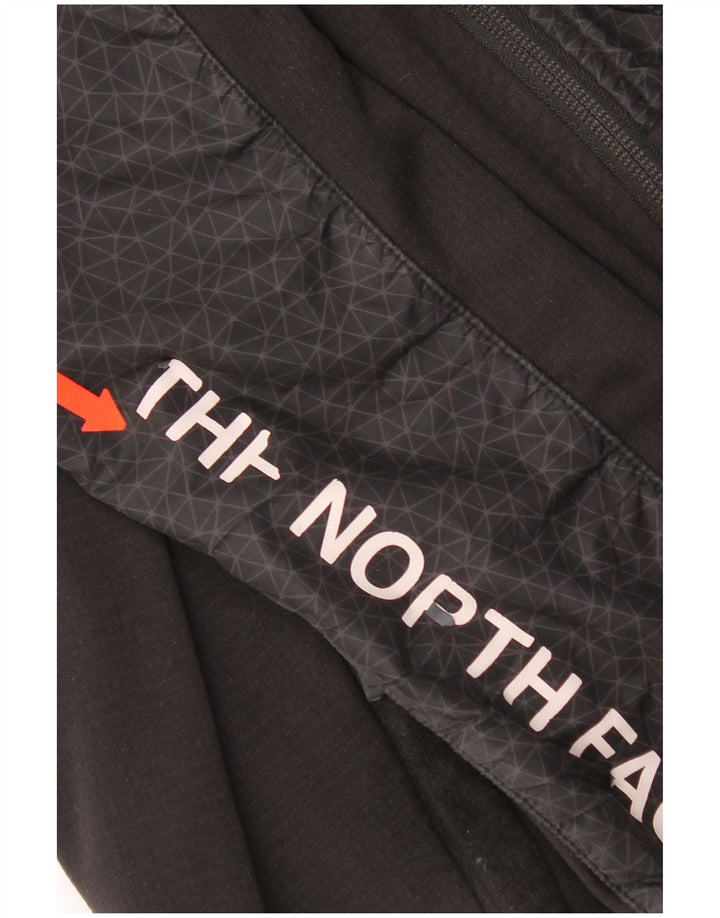 The North Face Pull à capuche zippé graphique pour homme Petit noir géométrique