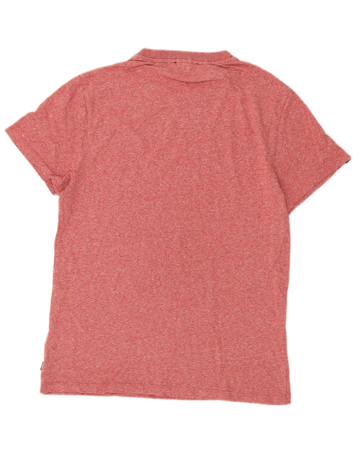 SUPERDRY T-Shirt Homme Top Large Rouge Moucheté Coton