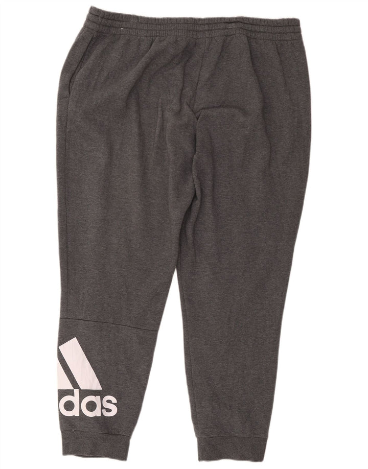 Adidas Pantalon de survêtement graphique pour homme Joggers 2XL Gris Polyester