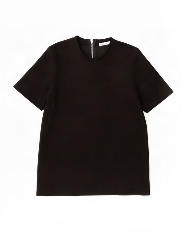 Zara Femme Chemisier Top UK 14 Medium Noir Polyester