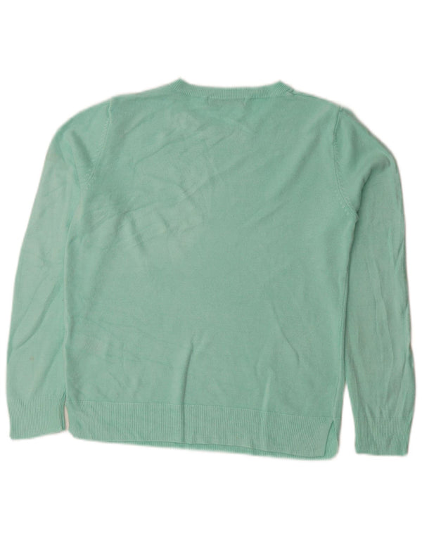 Marks & Spencer Pull col bateau pour femme UK 10 Small Turquoise