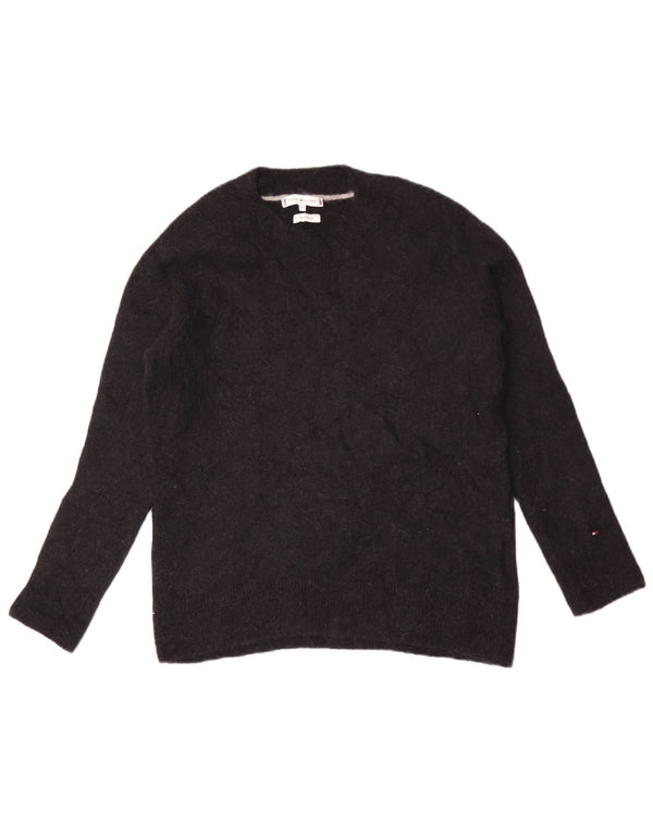 Tommy Hilfiger Pull surdimensionné à col rond pour femme UK 6 XS Noir