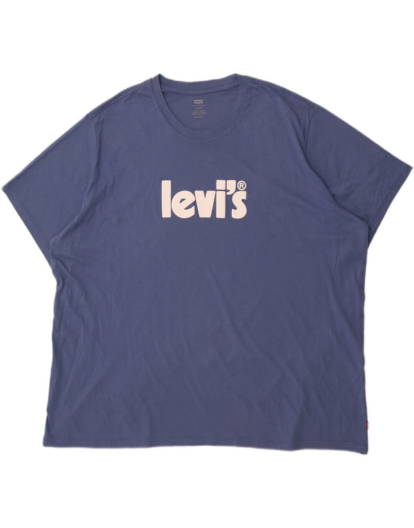 Levi's T-Shirt Graphique Coupe Relax Homme 3XL Bleu Coton