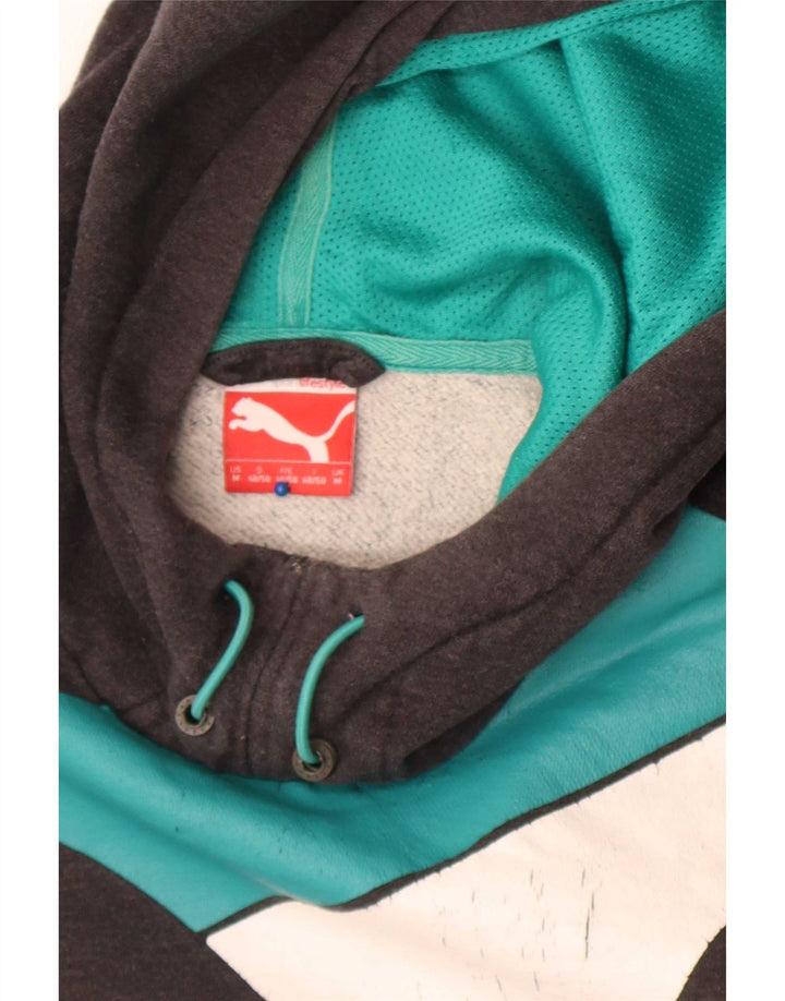Puma Pull à Capuche Graphic Homme Gris Moyen Colourblock