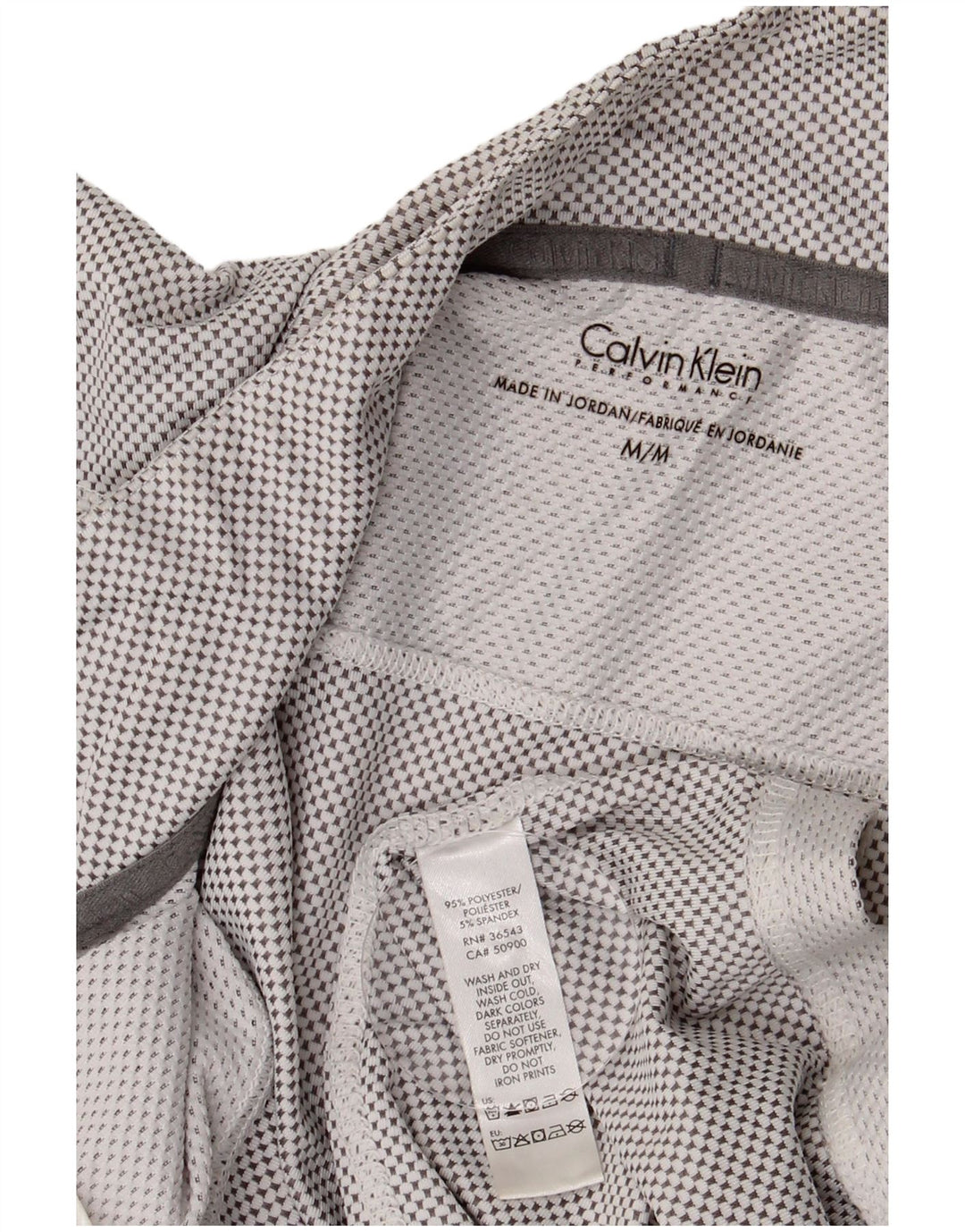 CALVIN KLEIN Haut de Survêtement à Col Zippé Homme Gris Moyen à Pois