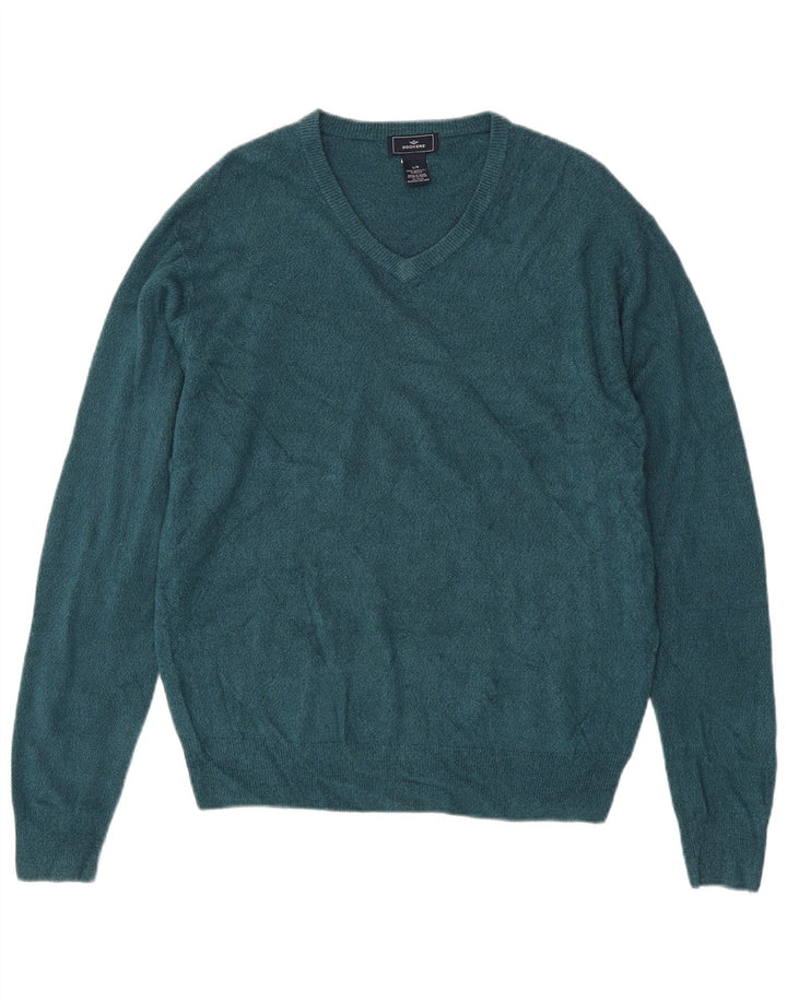 Dockers Pull col V pour homme en acrylique bleu Taille L